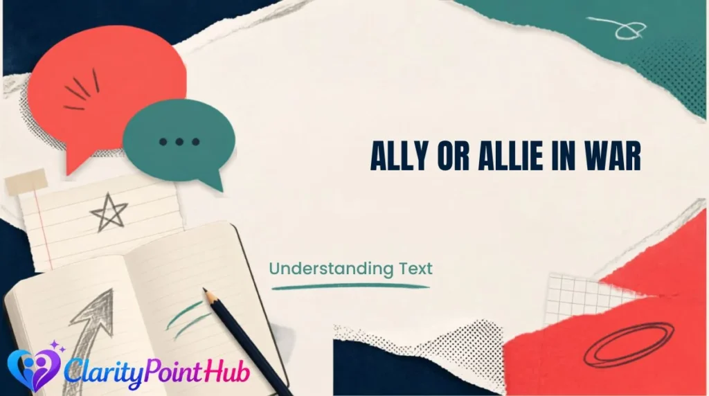 Ally or Allie in War