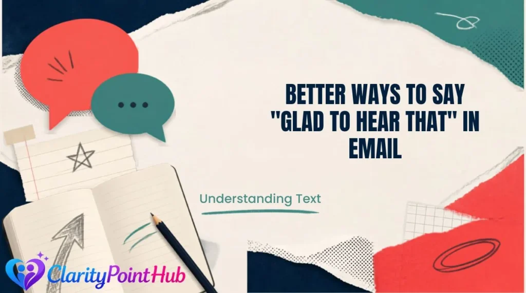 Better Ways to Say "Glad to Hear That" in Email