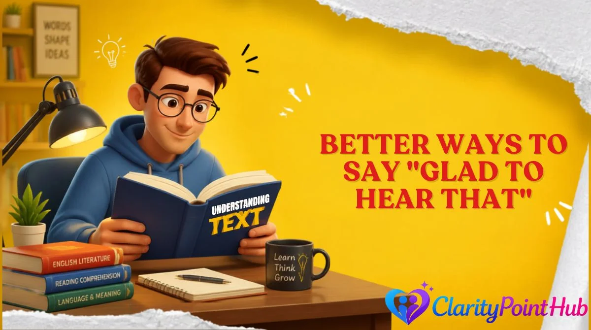 Better Ways to Say "Glad to Hear That"