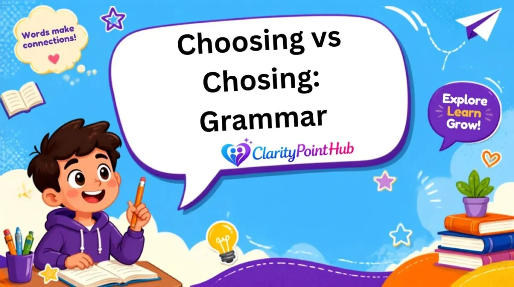 Choosing vs Chosing: Grammar