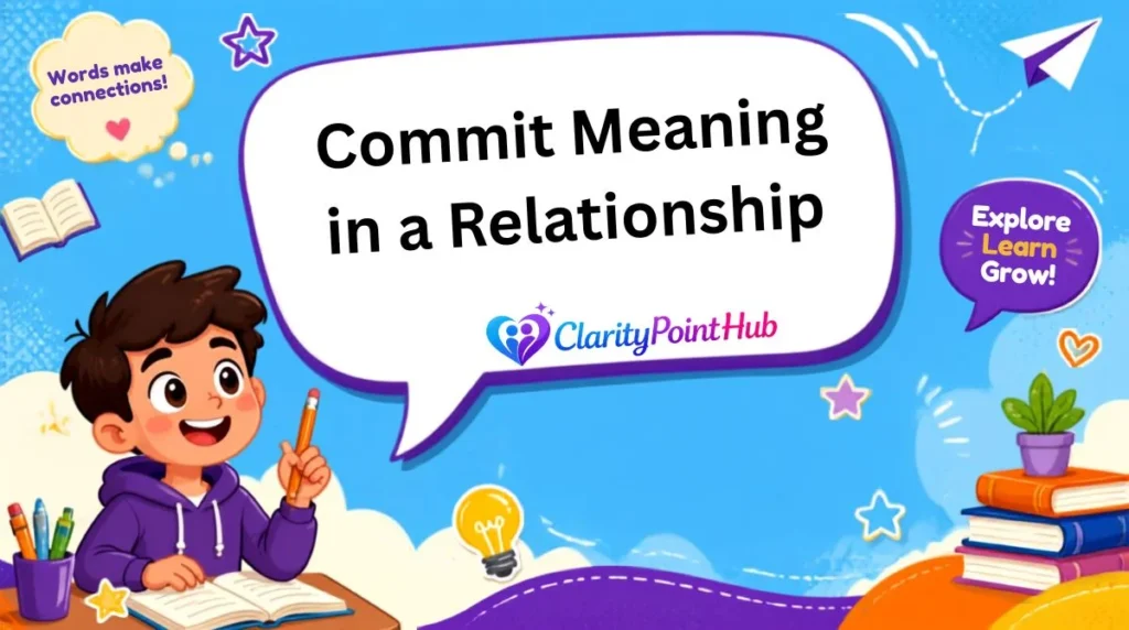 Commit Meaning in a Relationship