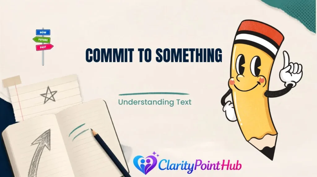 Commit to Something