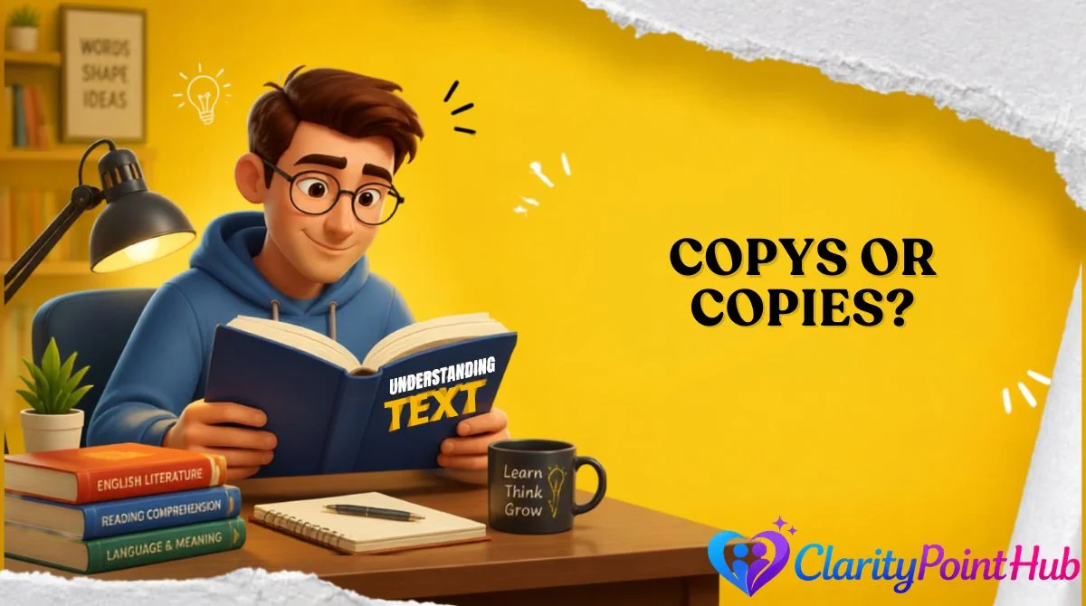 Copys or Copies?