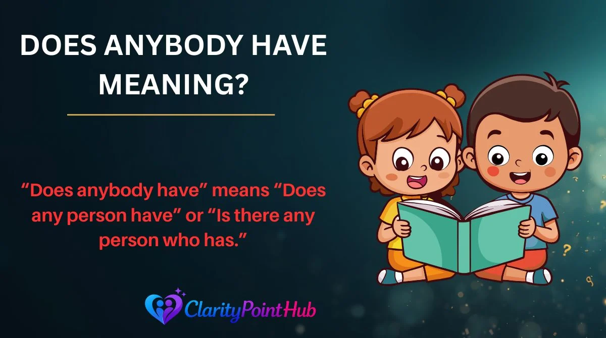 Does Anybody Have Meaning?