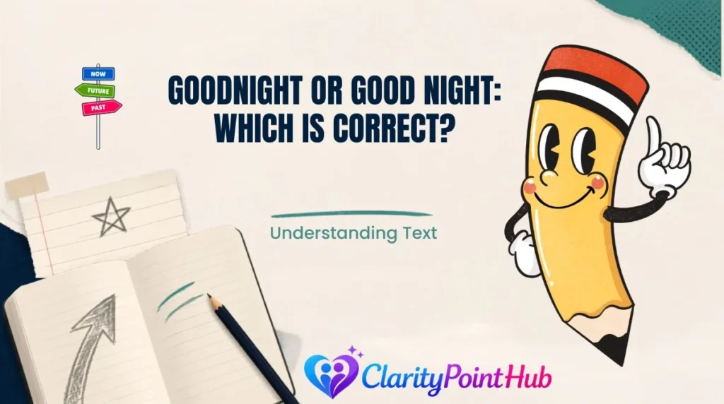 Goodnight or Good Night: Which Is Correct?