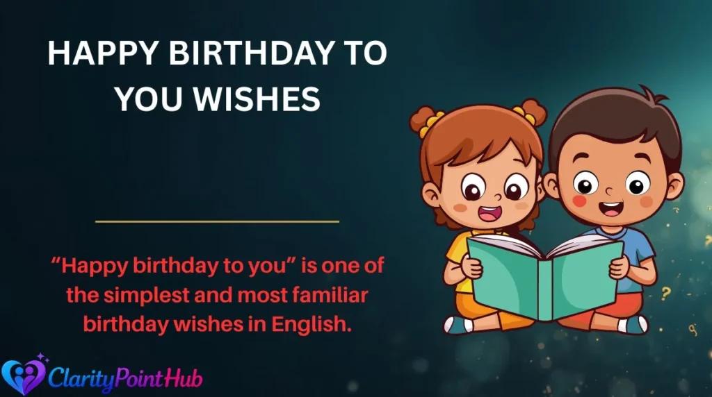 Happy Birthday to You Wishes