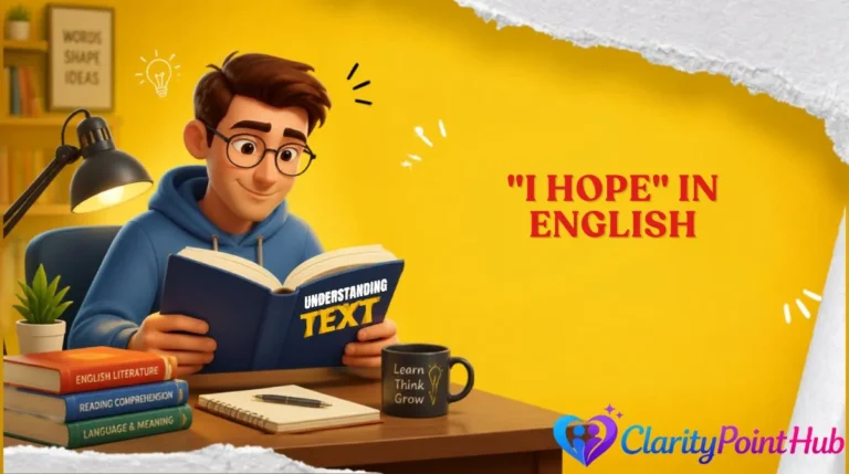 "I Hope" in English