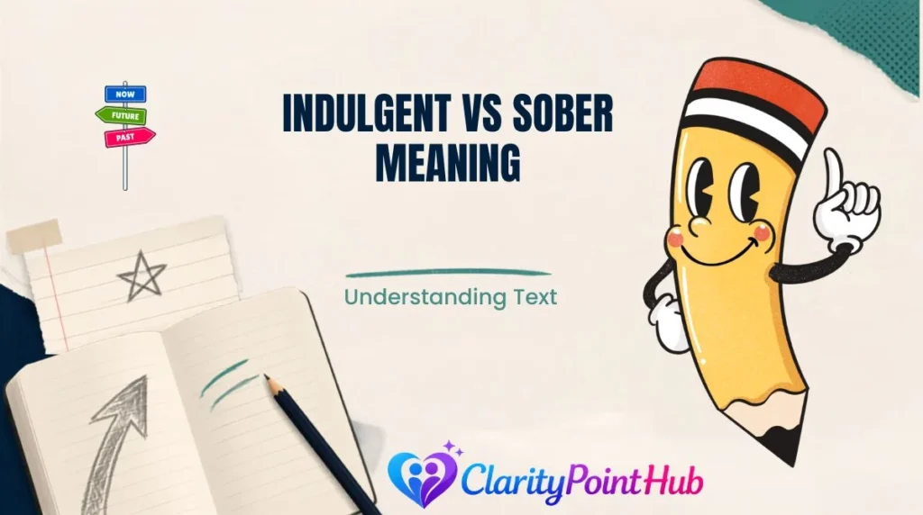 Indulgent vs Sober Meaning