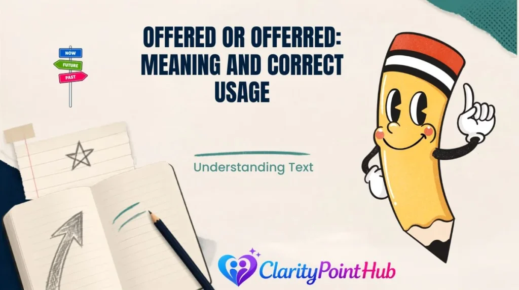 Offered or Offerred: Meaning and Correct Usage