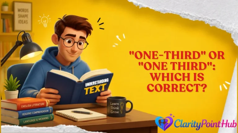 "One-Third" or "One Third": Which Is Correct?