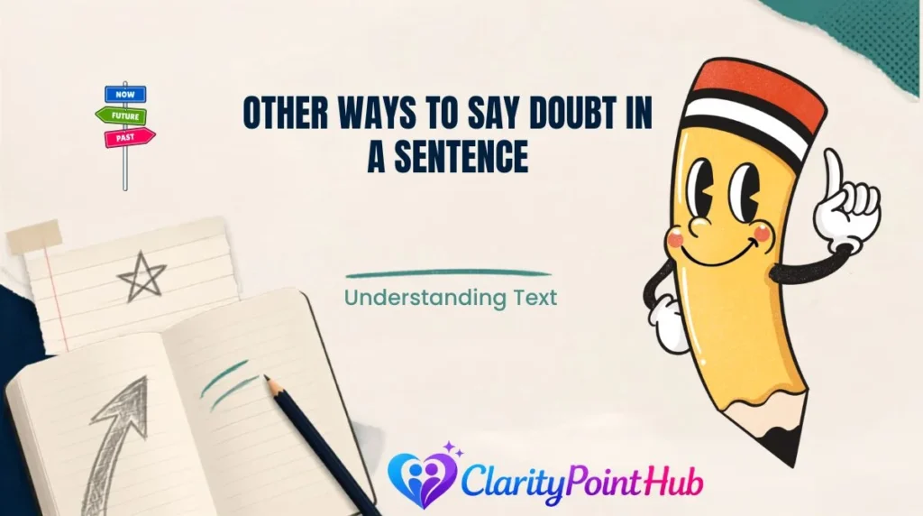 Other Ways to Say Doubt in a Sentence