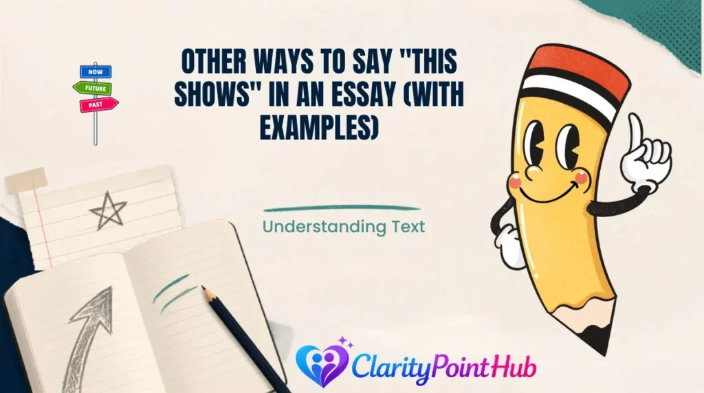 Other Ways to Say "This Shows" in an Essay (With Examples)