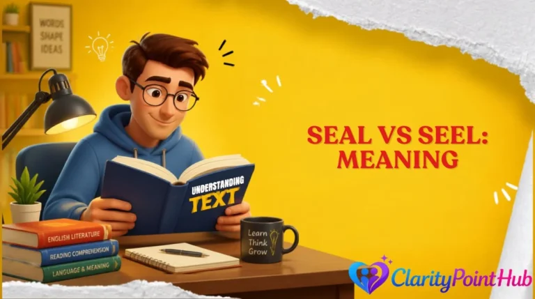 Seal vs Seel: Meaning