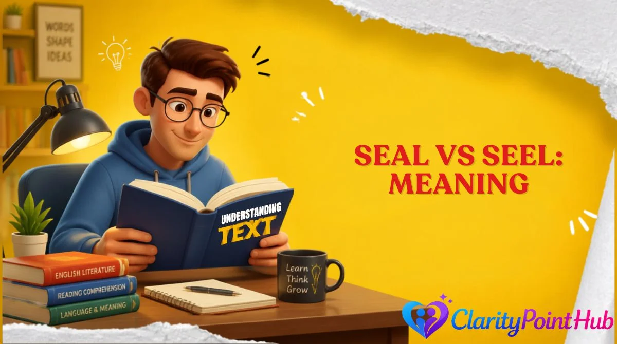 Seal vs Seel: Meaning