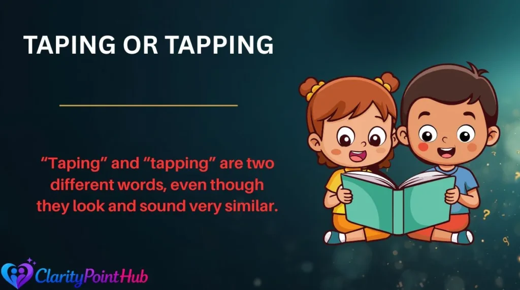 Taping or Tapping