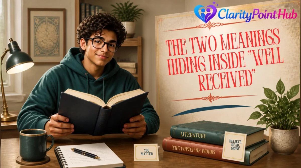 The Two Meanings Hiding Inside "Well Received"