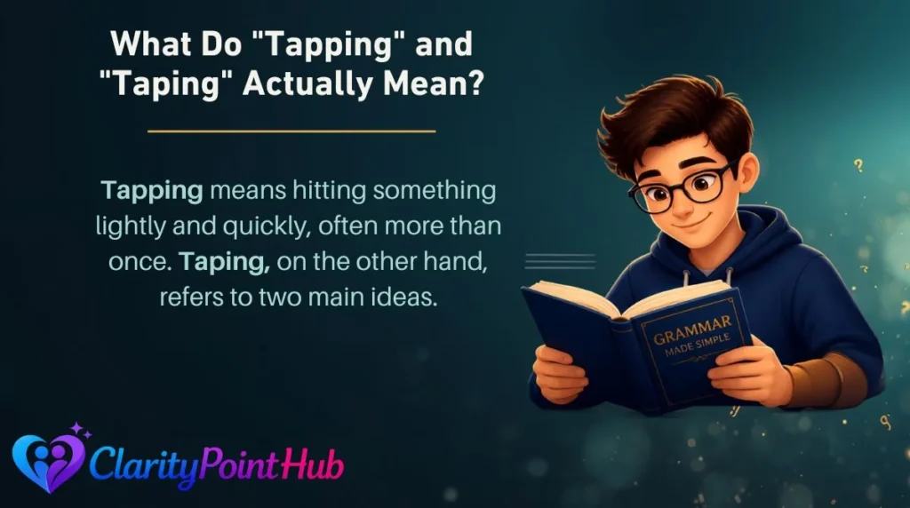 What Do "Tapping" and "Taping" Actually Mean?