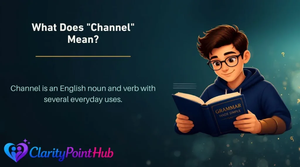 What Does "Channel" Mean?