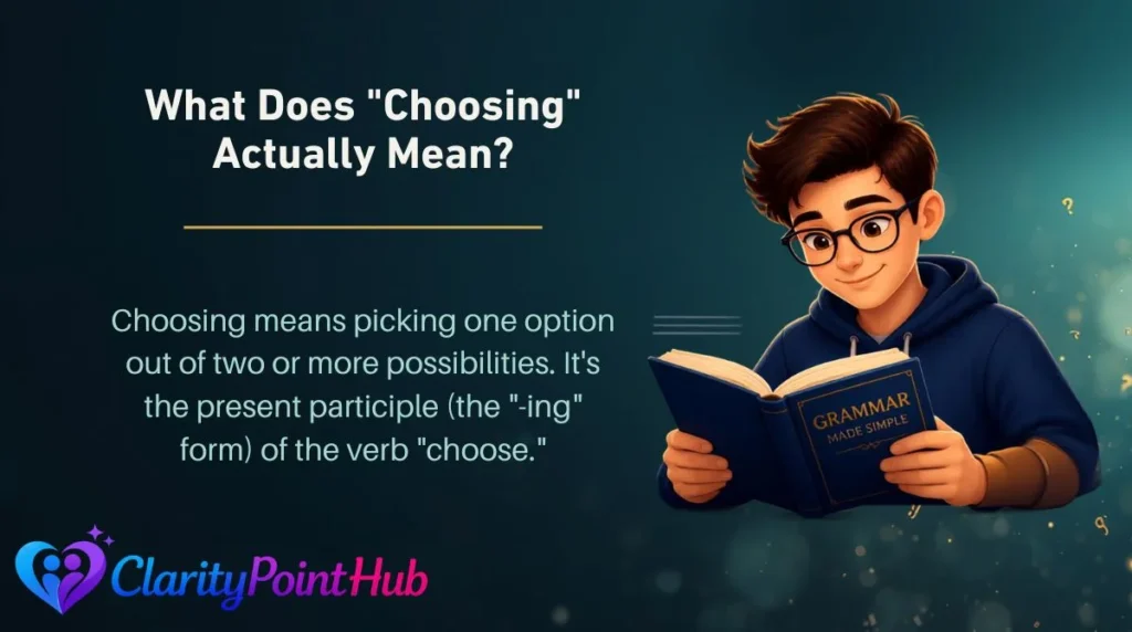 What Does "Choosing" Actually Mean?