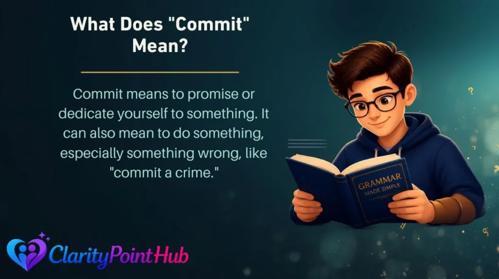 What Does "Commit" Mean?