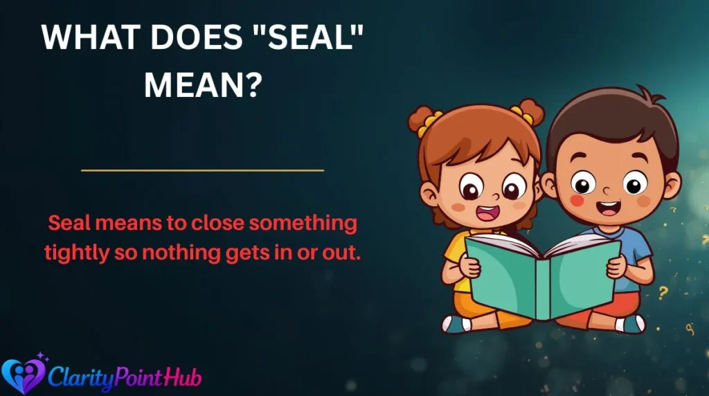 What Does "Seal" Mean?