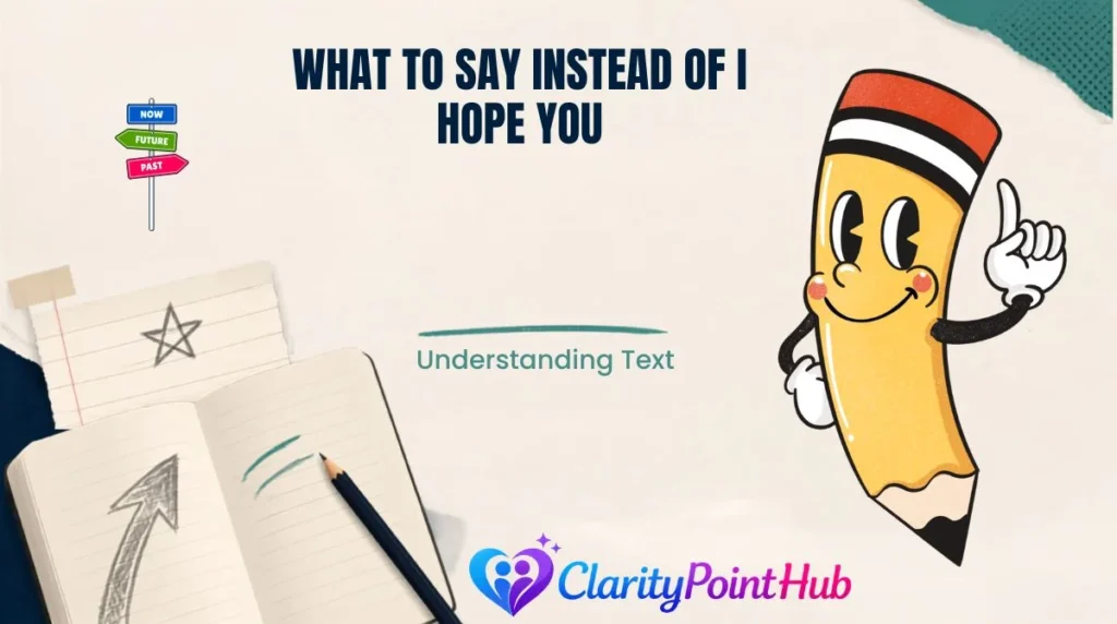 What to Say Instead of I Hope You