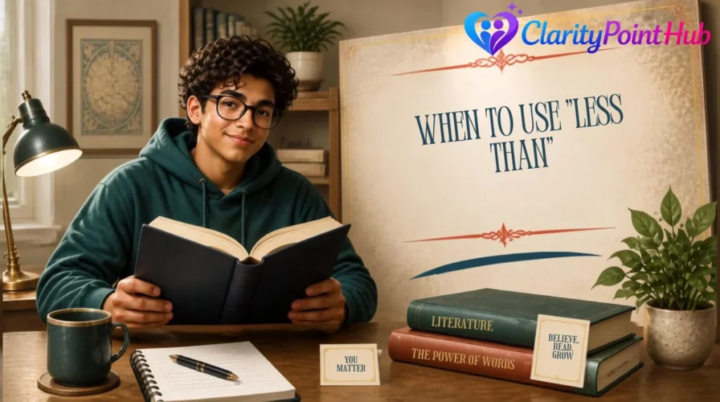 When to Use "Less Than"