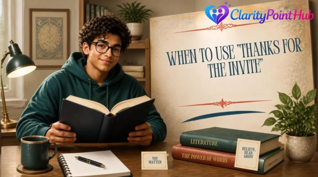 When to Use "Thanks for the Invite"
