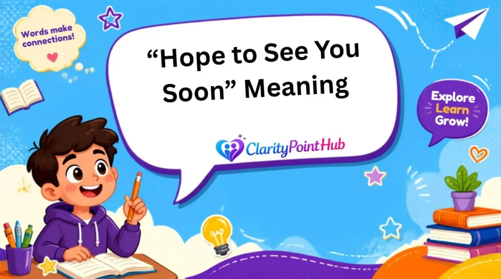 “Hope to See You Soon” Meaning