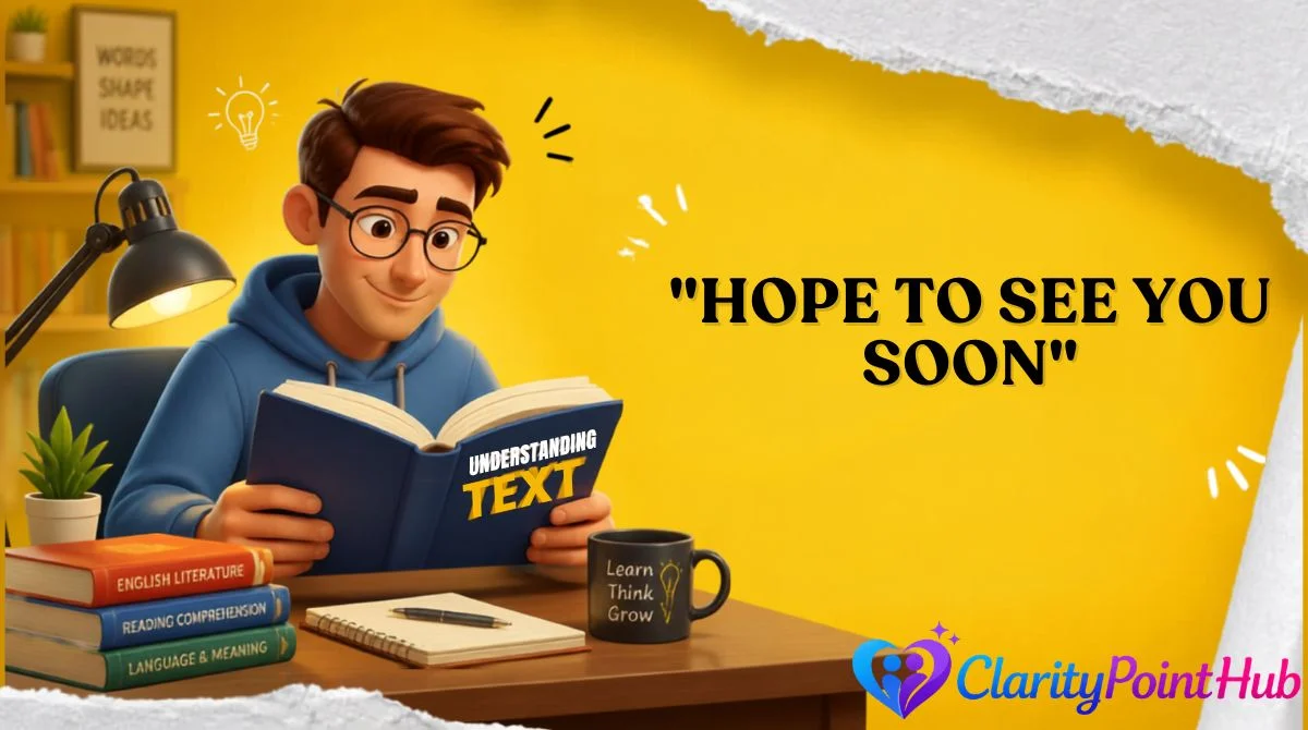 "Hope to See You Soon"