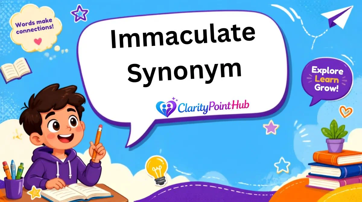 Immaculate Synonym