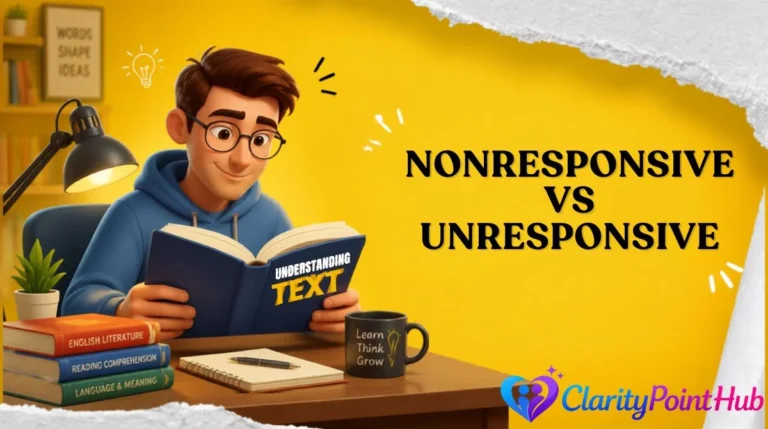 Nonresponsive vs Unresponsive