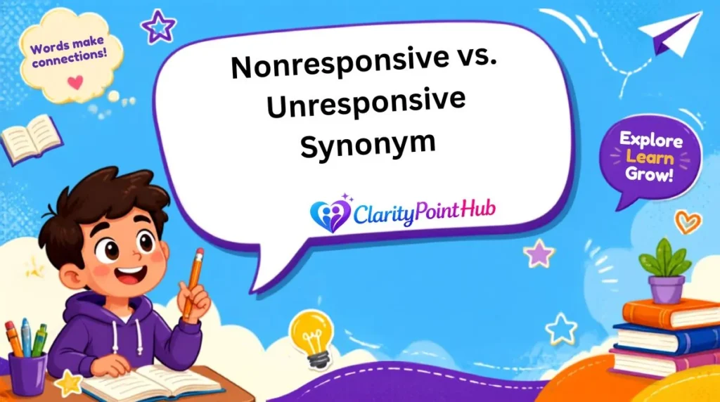 Nonresponsive vs. Unresponsive Synonym