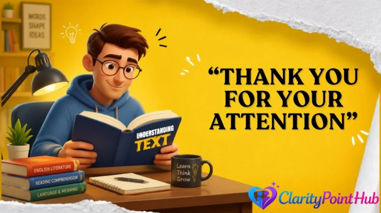 “Thank You for Your Attention”