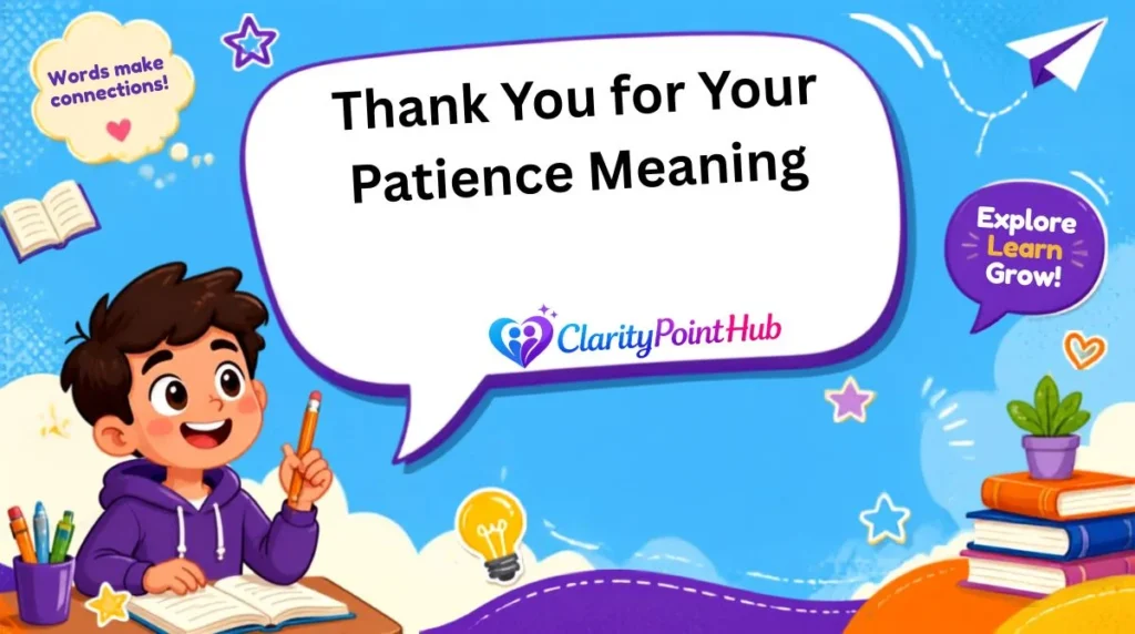 Thank You for Your Patience Meaning