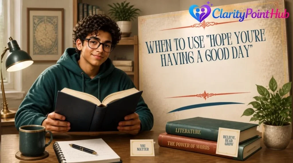 When to Use "Hope You're Having a Good Day"