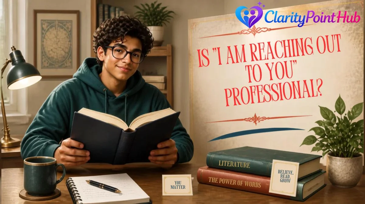 Is "I Am Reaching Out to You" Professional?